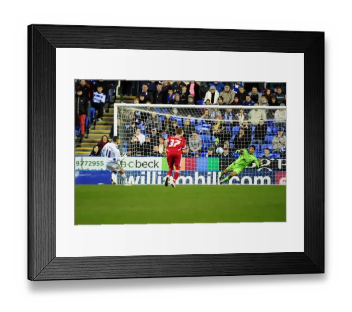Framed Print : Bristol City's David James Saves Penalty from Jobi McAnuff in Reading Championship Match, 28 / 01 / 2012 Framed Print : Bristol City's David James Saves Penalty from Jobi McAnuff in Reading Championship Match, 28 / 01 / 2012