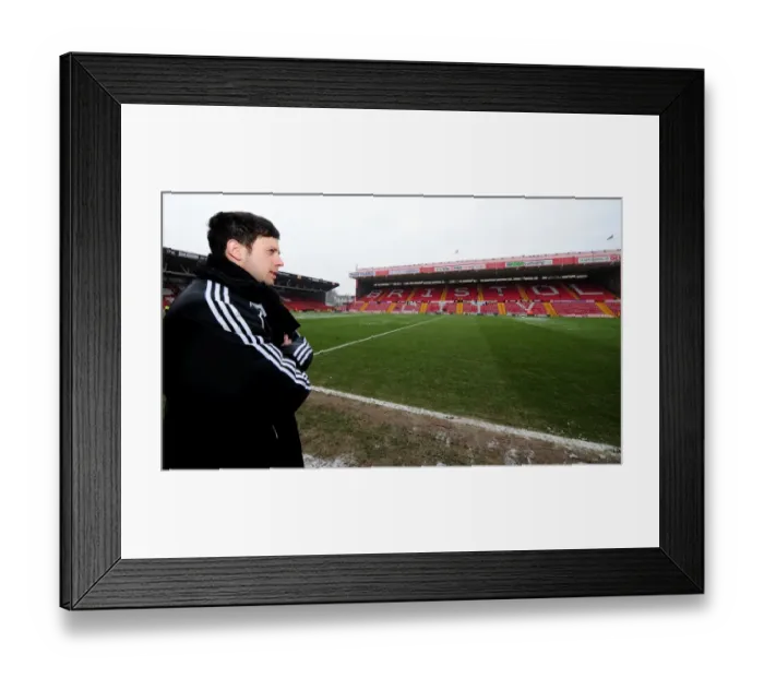 Framed Print : Bristol City vs Leeds United: A Football Rivalry Unfolds - Season 11-12