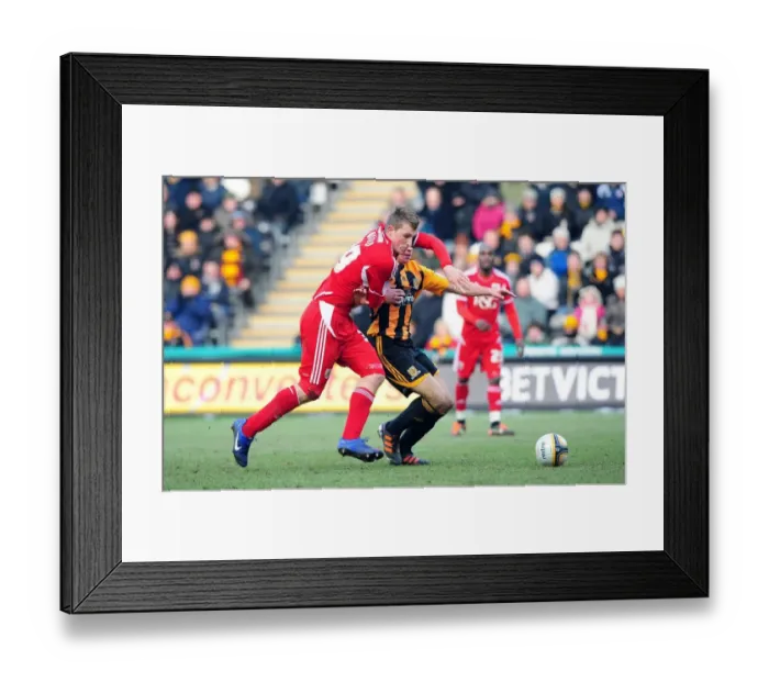 Framed Print : Chris Wood vs. James Chester: Battle for Supremacy in Hull City vs. Bristol City Championship Clash - 11 / 02 / 2012 Framed Print : Chris Wood vs. James Chester: Battle for Supremacy in Hull City vs. Bristol City Championship Clash - 11 / 02 / 2012