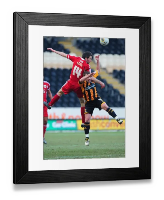 Framed Print : Battling for the High Ball: Cole Skuse vs. Paul McKenna - Hull City vs. Bristol City Championship Clash, 11 / 02 / 2012 Framed Print : Battling for the High Ball: Cole Skuse vs. Paul McKenna - Hull City vs. Bristol City Championship Clash, 11 / 02 / 2012