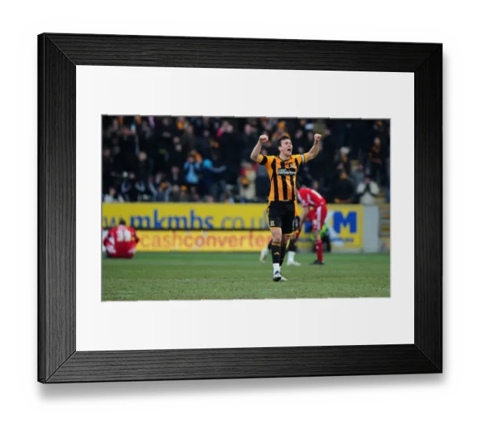 Framed Print : Hull City's Jack Hobbs Celebrates Goal Against Bristol City - Championship Match, 11 / 02 / 2012 Framed Print : Hull City's Jack Hobbs Celebrates Goal Against Bristol City - Championship Match, 11 / 02 / 2012
