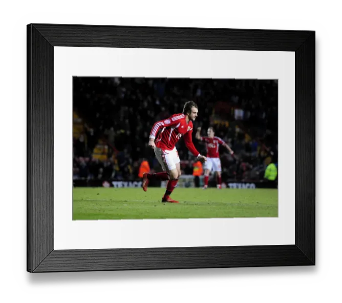 Framed Print : Last-Minute Drama: Brett Pitman's Equalizer for Bristol City vs. Crystal Palace in Championship (14 / 02 / 2012) Framed Print : Last-Minute Drama: Brett Pitman's Equalizer for Bristol City vs. Crystal Palace in Championship (14 / 02 / 2012)