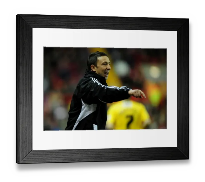 Framed Print : Derek McInnes Leads Bristol City in Championship Clash Against Crystal Palace, 14 / 02 / 2012 Framed Print : Derek McInnes Leads Bristol City in Championship Clash Against Crystal Palace, 14 / 02 / 2012