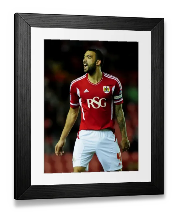 Framed Print : Bristol City vs Crystal Palace: Liam Fontaine in Championship Action at Ashton Gate Stadium - 14 / 02 / 2012