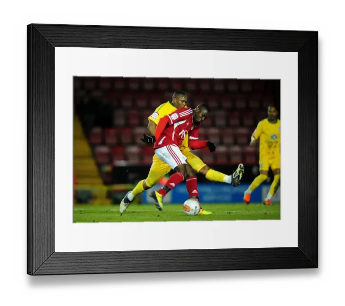 Framed Print : Championship Showdown: Bolasie vs Dikgacoi Battle - Bristol City's Yannick Bolasie Clashes with Kagisho Dikgacoi of Crystal Palace, 14 / 02 / 2012 Framed Print : Championship Showdown: Bolasie vs Dikgacoi Battle - Bristol City's Yannick Bolasie Clashes with Kagisho Dikgacoi of Crystal Palace, 14 / 02 / 2012