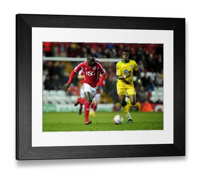 Framed Print : Adomah vs Zaha: Intense Battle in Championship Match between Bristol City and Crystal Palace, 14 / 02 / 2012 Framed Print : Adomah vs Zaha: Intense Battle in Championship Match between Bristol City and Crystal Palace, 14 / 02 / 2012