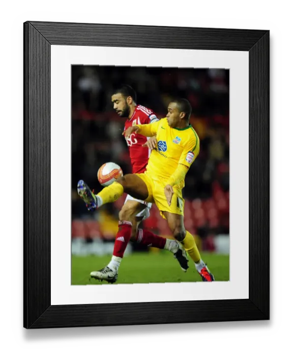 Framed Print : Championship Showdown: Liam Fontaine vs Jemaine Easter at Ashton Gate, 14 / 02 / 2012 Framed Print : Championship Showdown: Liam Fontaine vs Jemaine Easter at Ashton Gate, 14 / 02 / 2012