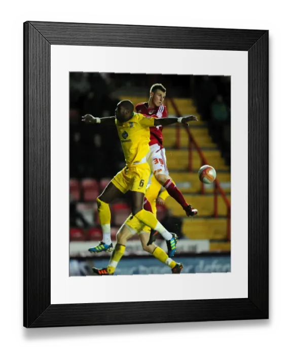 Framed Print : Chris Wood Nods: Bristol City vs Crystal Palace, Championship Football Match at Ashton Gate Stadium - 14 / 02 / 2012