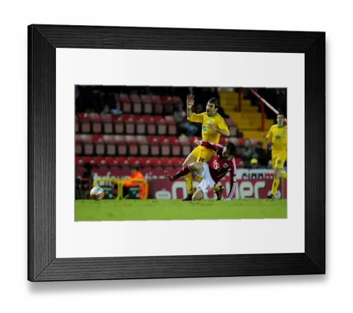 Framed Print : Bristol City vs Crystal Palace: Brett Pitman Fouls Mile Jedinak - Championship Football Match - 14 / 02 / 2012 Framed Print : Bristol City vs Crystal Palace: Brett Pitman Fouls Mile Jedinak - Championship Football Match - 14 / 02 / 2012
