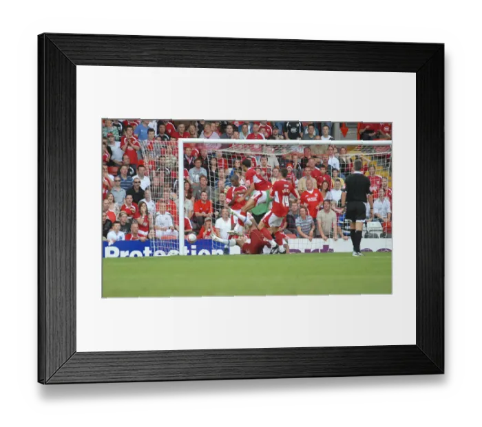 Framed Print : Burnley's Thrilling Goal Against Bristol City Framed Print : Burnley's Thrilling Goal Against Bristol City