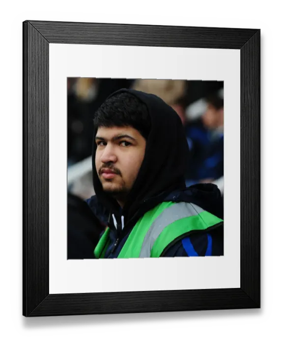 Framed Print : Rivalry on the Pitch: Peterborough United vs. Bristol City at London Road Stadium (February 18, 2012)