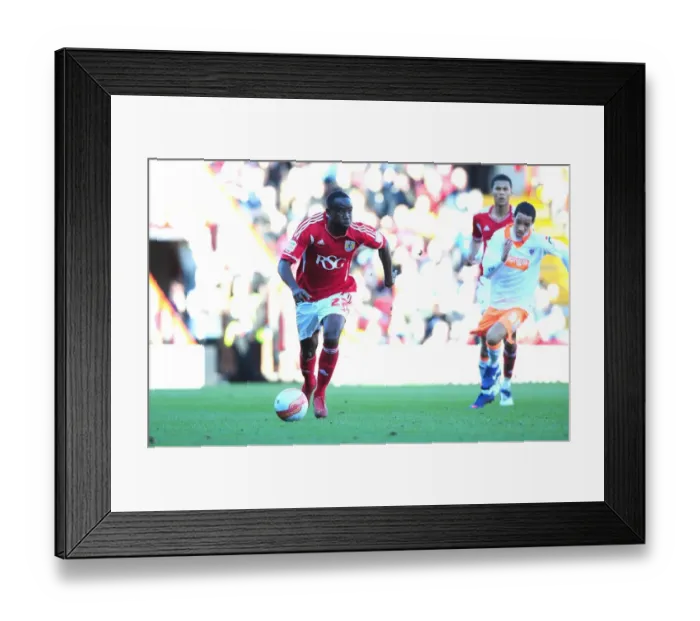 Framed Print : Bristol City vs Blackpool: Albert Adomah in Action at Ashton Gate Stadium, 2012 Framed Print : Bristol City vs Blackpool: Albert Adomah in Action at Ashton Gate Stadium, 2012