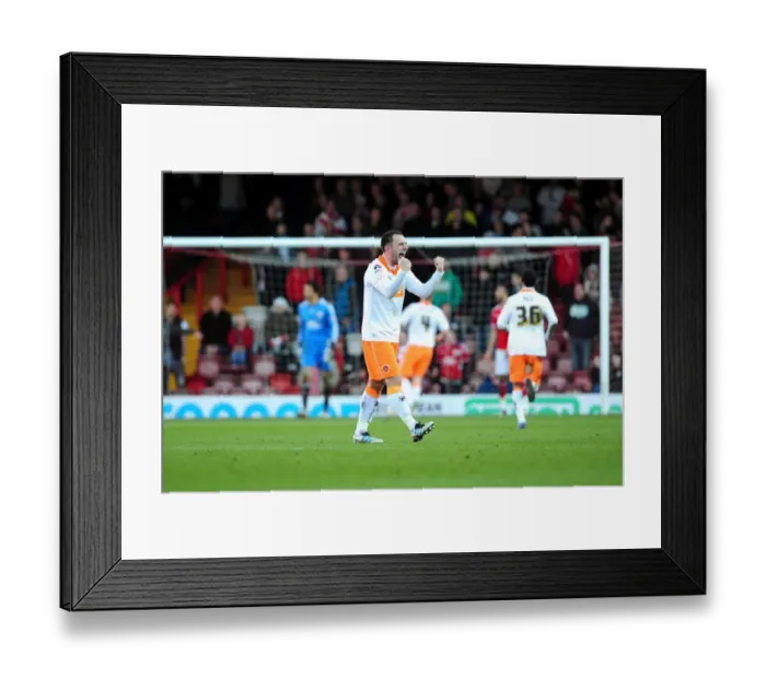 Framed Print : Bristol City's Neil Eardley Celebrates Goal Against Blackpool at Ashton Gate Stadium, 2012 Framed Print : Bristol City's Neil Eardley Celebrates Goal Against Blackpool at Ashton Gate Stadium, 2012