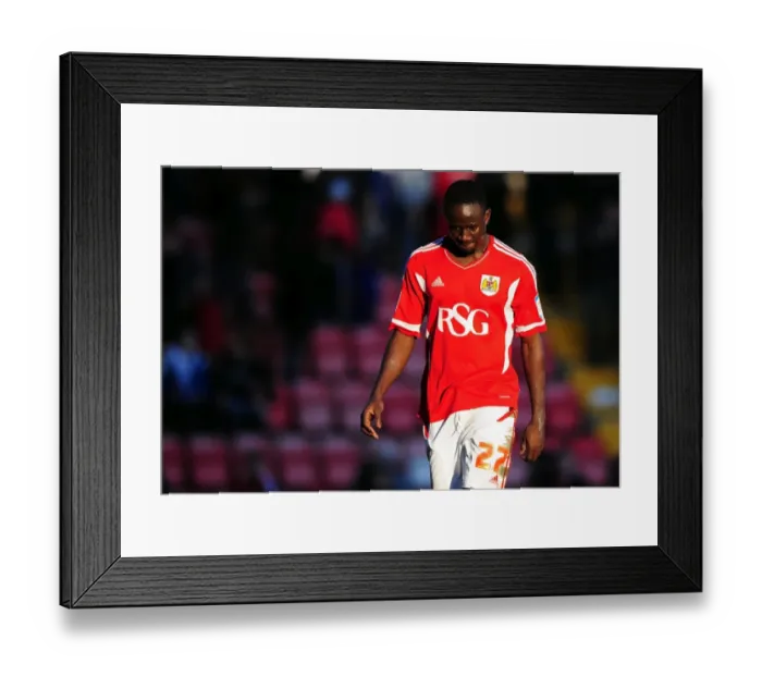 Framed Print : Bristol City's Albert Adomah Disappointed After Loss to Blackpool (Bristol City v Blackpool, 25 / 02 / 2012) Framed Print : Bristol City's Albert Adomah Disappointed After Loss to Blackpool (Bristol City v Blackpool, 25 / 02 / 2012)