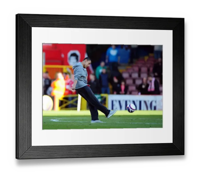 Framed Print : Bristol City vs Blackpool Clash at Ashton Gate Stadium - February 25, 2012 Framed Print : Bristol City vs Blackpool Clash at Ashton Gate Stadium - February 25, 2012