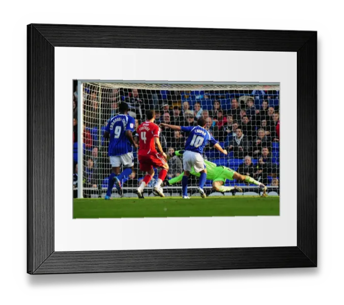 Framed Print : David James Saves at the Feet of Michael Chopra: Ipswich Town vs. Bristol City, 3 / 3 / 2012 Framed Print : David James Saves at the Feet of Michael Chopra: Ipswich Town vs. Bristol City, 3 / 3 / 2012