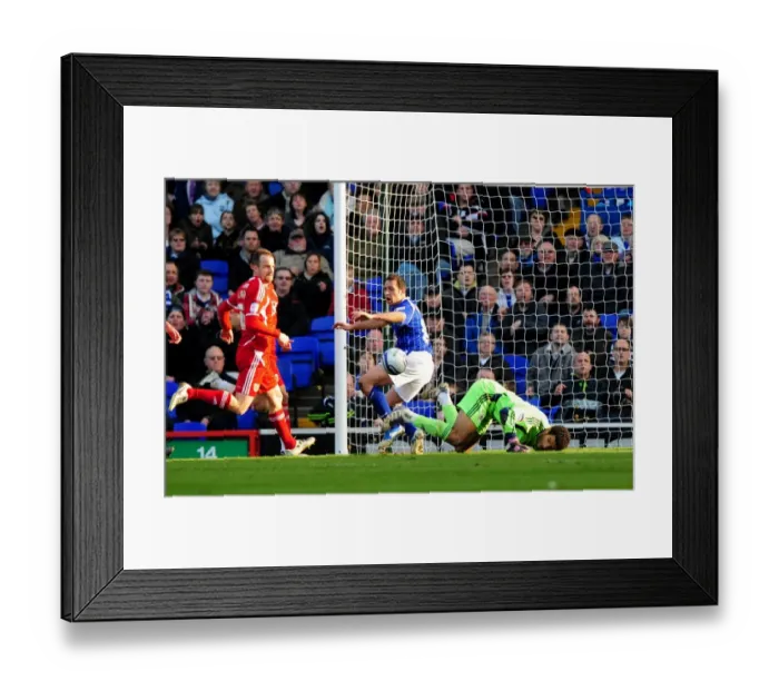 Framed Print : David James's Dramatic Save from Michael Chopra: A Pivotal Moment in Ipswich Town vs. Bristol City Football Match, March 2012 Framed Print : David James's Dramatic Save from Michael Chopra: A Pivotal Moment in Ipswich Town vs. Bristol City Football Match, March 2012