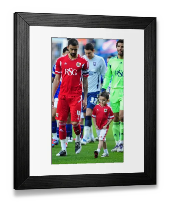 Framed Print : Rivalry Unleashed: Ipswich Town vs. Bristol City - The Football Battle at Portman Road, March 3, 2012