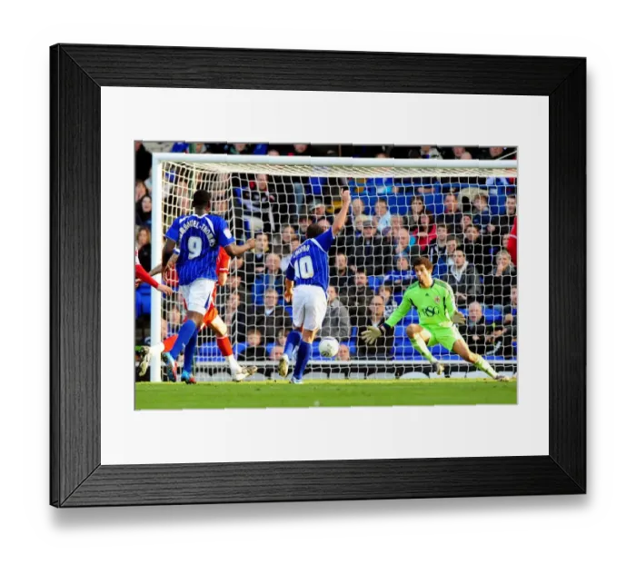 Framed Print : Bristol City's David James Denies Ipswich Town's Michael Chopra: A Football Rivalry Moment at Portman Road (03 / 03 / 2012) Framed Print : Bristol City's David James Denies Ipswich Town's Michael Chopra: A Football Rivalry Moment at Portman Road (03 / 03 / 2012)