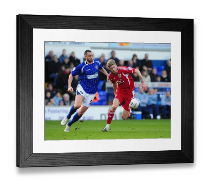 Framed Print : Battling for Control: Stead vs. Delaney in the Ipswich-Bristol City Football Rivalry, March 2012 Framed Print : Battling for Control: Stead vs. Delaney in the Ipswich-Bristol City Football Rivalry, March 2012