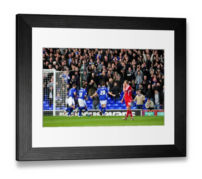 Framed Print : Ipswich Town's Tommy Smith Celebrates Goal Against Bristol City, Portman Road, 2012 Framed Print : Ipswich Town's Tommy Smith Celebrates Goal Against Bristol City, Portman Road, 2012