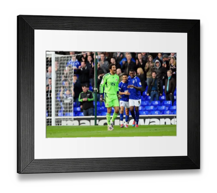 Framed Print : Protesting Protest: David James Disputes Ipswich Town's Second Goal vs. Bristol City (March 3, 2012) Framed Print : Protesting Protest: David James Disputes Ipswich Town's Second Goal vs. Bristol City (March 3, 2012)