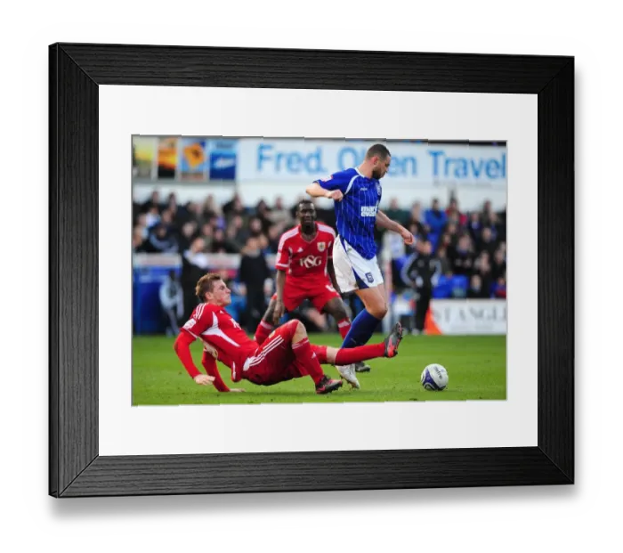 Framed Print : Battling for Supremacy: Wood vs. Delaney in Ipswich Town vs. Bristol City Clash Framed Print : Battling for Supremacy: Wood vs. Delaney in Ipswich Town vs. Bristol City Clash