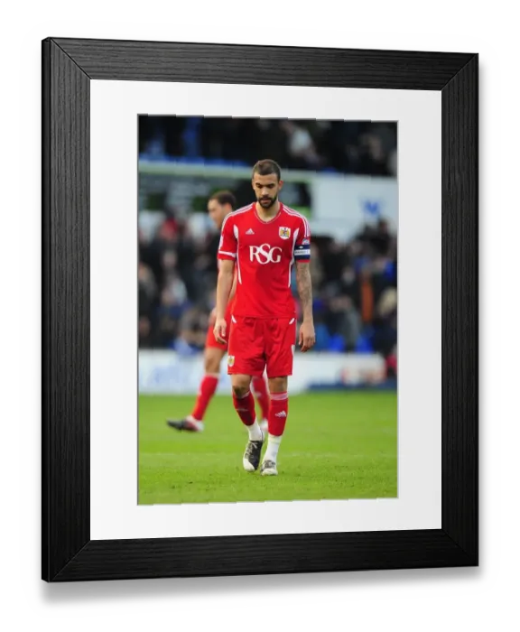 Framed Print : Liam Fontaine's Disappointment: Ipswich Town Holds Off Bristol City Framed Print : Liam Fontaine's Disappointment: Ipswich Town Holds Off Bristol City