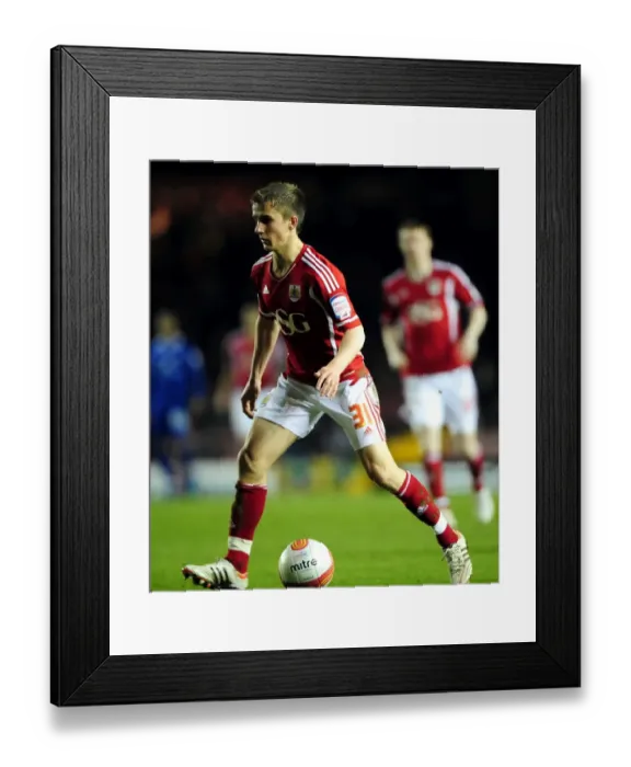 Framed Print : Bristol City's Joe Bryan Makes Football Debut Against Leicester City at Ashton Gate Stadium - March 2012