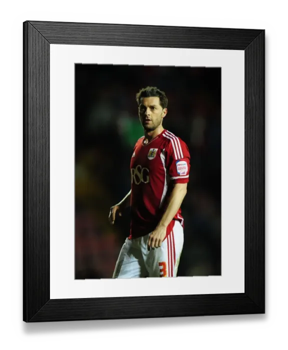 Framed Print : Bristol City vs Leicester City: Jamie McAllister Focuses at Ashton Gate Stadium, 2012 Framed Print : Bristol City vs Leicester City: Jamie McAllister Focuses at Ashton Gate Stadium, 2012