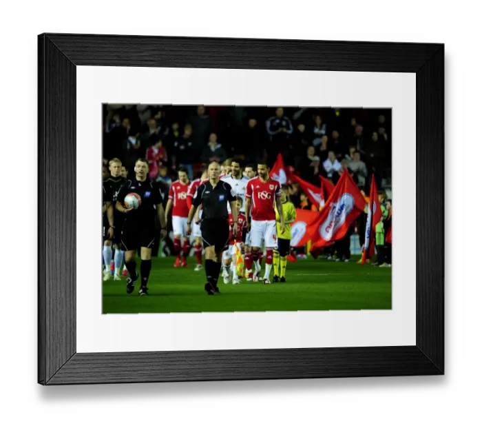 Framed Print : Bristol City vs. Leicester City Rivalry: A Football Showdown at Ashton Gate Stadium - March 6, 2012 Framed Print : Bristol City vs. Leicester City Rivalry: A Football Showdown at Ashton Gate Stadium - March 6, 2012