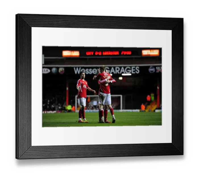 Framed Print : Bristol City vs Leicester City: A Football Showdown - Season 11-12 Framed Print : Bristol City vs Leicester City: A Football Showdown - Season 11-12