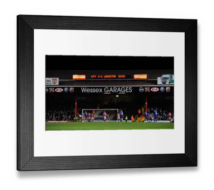 Framed Print : Bristol City vs Leicester City: A Football Showdown - Season 11-12 Framed Print : Bristol City vs Leicester City: A Football Showdown - Season 11-12