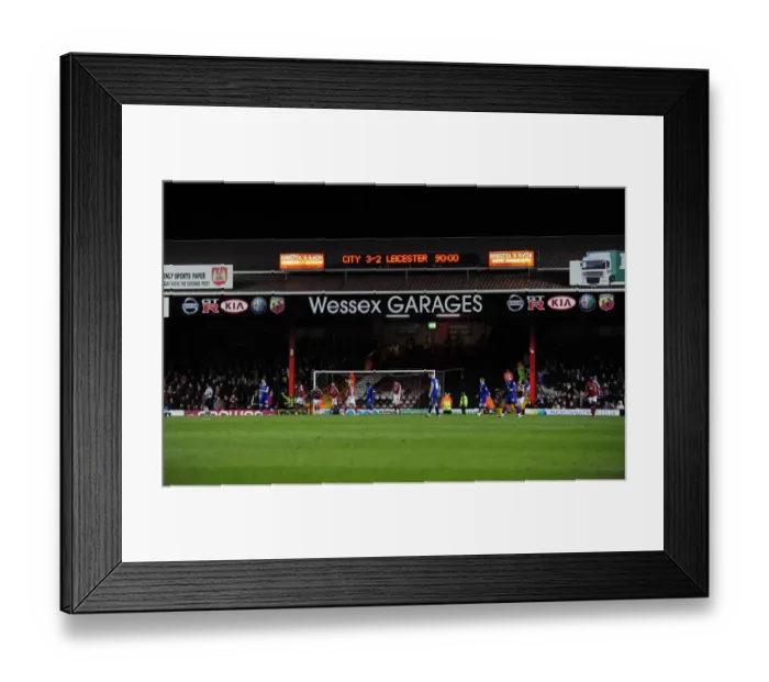 Framed Print : Bristol City vs Leicester City: A Football Showdown - Season 11-12 Framed Print : Bristol City vs Leicester City: A Football Showdown - Season 11-12
