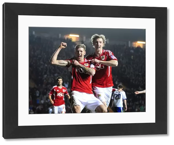 Stead and Woolford's Euphoric Goal Celebration: Bristol City vs. Cardiff City (2012)