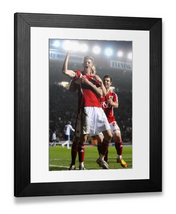 Framed Print : Bristol City Celebrates Victory Over Cardiff City, 10-03-2012 Framed Print : Bristol City Celebrates Victory Over Cardiff City, 10-03-2012