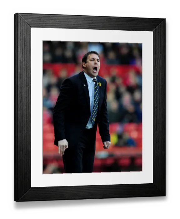 Framed Print : Malky McKay Leads Cardiff City at Ashton Gate Stadium against Bristol City, March 10, 2012
