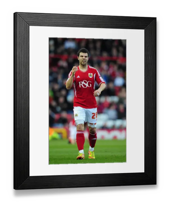 Framed Print : Bristol City vs. Cardiff City: Richard Foster in Action at Ashton Gate Stadium, 2012 Framed Print : Bristol City vs. Cardiff City: Richard Foster in Action at Ashton Gate Stadium, 2012
