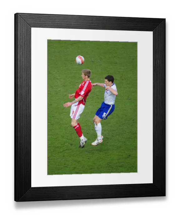 Framed Print : Battle for the High Ball: Jon Stead vs. Mark Hudson - Bristol City vs. Cardiff City, Ashton Gate Stadium, 10-03-2012 Framed Print : Battle for the High Ball: Jon Stead vs. Mark Hudson - Bristol City vs. Cardiff City, Ashton Gate Stadium, 10-03-2012