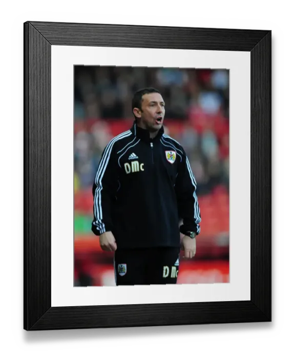Framed Print : Derek McInnes Leads Bristol City Against Cardiff City at Ashton Gate Stadium, March 2012 Framed Print : Derek McInnes Leads Bristol City Against Cardiff City at Ashton Gate Stadium, March 2012