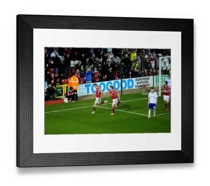 Framed Print : Thrilling Goal Celebration: Jon Stead Scores for Bristol City Against Cardiff City at Ashton Gate Stadium (March 10, 2012) Framed Print : Thrilling Goal Celebration: Jon Stead Scores for Bristol City Against Cardiff City at Ashton Gate Stadium (March 10, 2012)