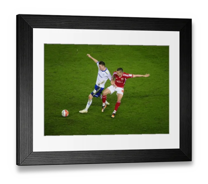 Framed Print : Battling for Supremacy: Davis vs. Mason in the Bristol City vs. Cardiff City Football Rivalry Framed Print : Battling for Supremacy: Davis vs. Mason in the Bristol City vs. Cardiff City Football Rivalry