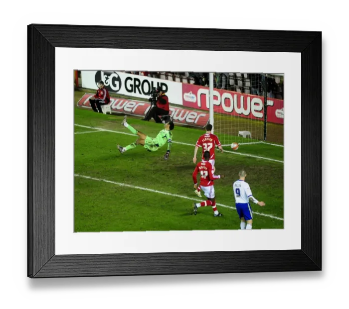 Framed Print : Bristol City vs. Cardiff City: David James Suffers Own Goal Disaster Framed Print : Bristol City vs. Cardiff City: David James Suffers Own Goal Disaster