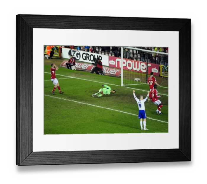 Framed Print : Bristol City's David James Scores Own Goal Against Cardiff City (10-03-2012) Framed Print : Bristol City's David James Scores Own Goal Against Cardiff City (10-03-2012)