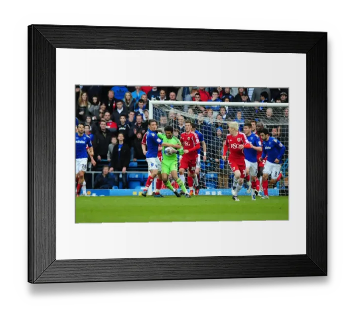 Framed Print : Jason Pearce Fouls David James: A Pivotal Moment in Portsmouth vs. Bristol City Football Match Framed Print : Jason Pearce Fouls David James: A Pivotal Moment in Portsmouth vs. Bristol City Football Match