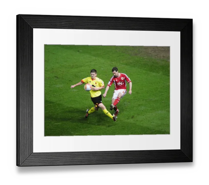 Framed Print : Bristol City vs. Watford: Football Rivalry - Season 11-12