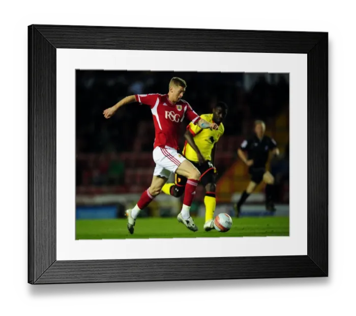 Framed Print : Jon Stead in Action: Bristol City vs Watford at Ashton Gate Stadium (2012) Framed Print : Jon Stead in Action: Bristol City vs Watford at Ashton Gate Stadium (2012)