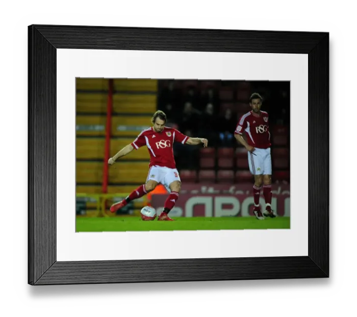 Framed Print : Brett Pitman's Free Kick Saved: Bristol City vs. Watford (2012) Framed Print : Brett Pitman's Free Kick Saved: Bristol City vs. Watford (2012)