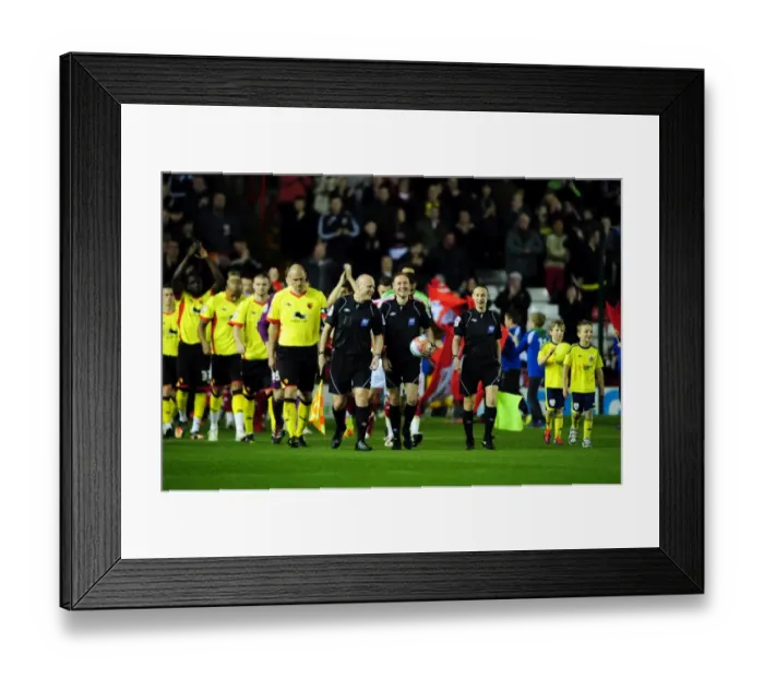 Framed Print : Bristol City vs. Watford: Clash at Ashton Gate Stadium, 2012