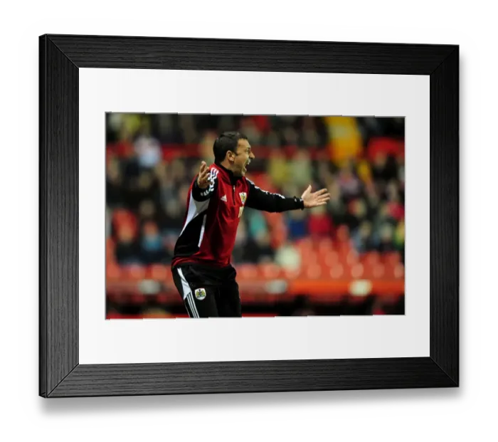 Framed Print : Intense Battle: Derek McInnes Leads Bristol City Against Watford at Ashton Gate, 2012 Framed Print : Intense Battle: Derek McInnes Leads Bristol City Against Watford at Ashton Gate, 2012